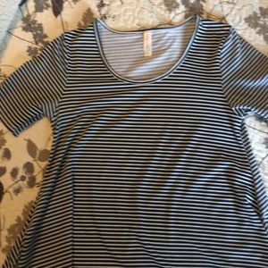 LuLaRoe striped perfect tee xxs